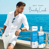 Spray de cabelo natural com sal marinho para cabelos ondulados na praia