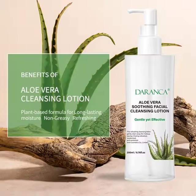 Lavage du visage des hommes d'Aloe Vera