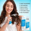 Spray de cabelo natural com sal marinho para cabelos ondulados na praia