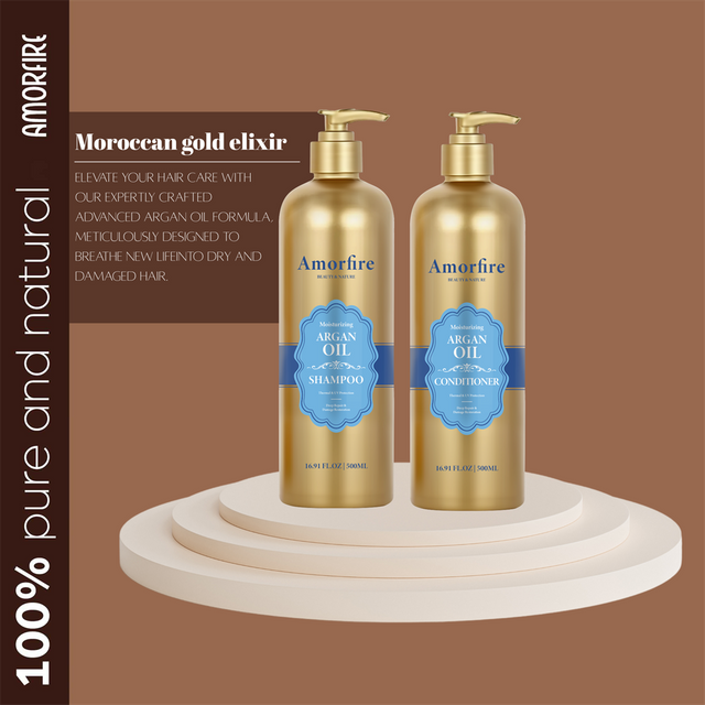 Sulfat sls paraben pulsuz moroccan argan yağı şampun və kondisioner dəsti