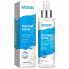 Spray de cabelo natural com sal marinho para cabelos ondulados na praia
