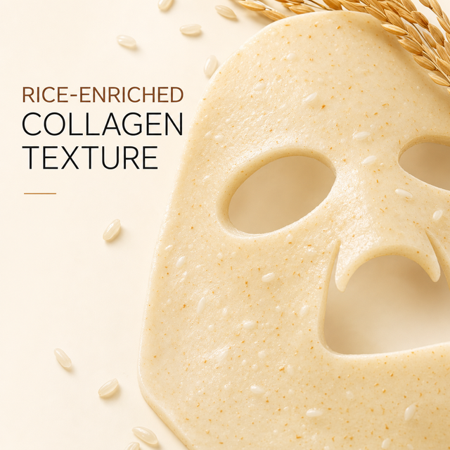 DARANCA Rice 70 + керамиды, 4 листа, защитная маска, 70% рисовая вода, коллаген, увлажняющее, восстанавливающее, осветляющее средство
