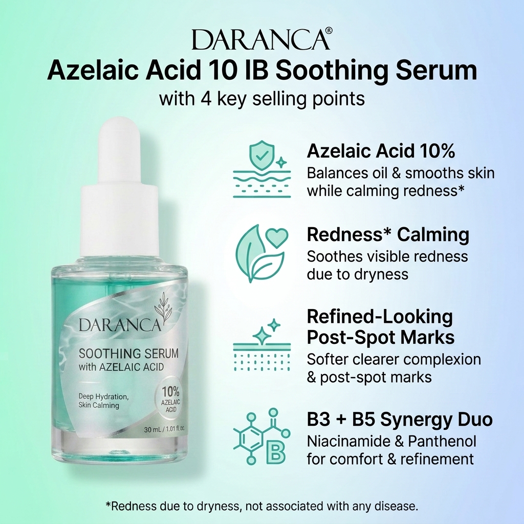 Serum Perawatan Wajah Menenangkan Asam Azelaic 10% 30ml