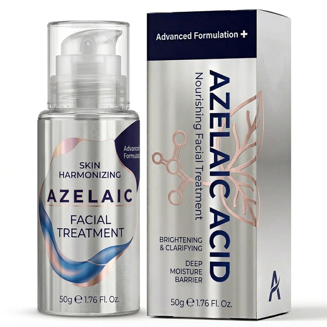 Suero de tratamiento facial hidratante con &aacute;cido azelaico